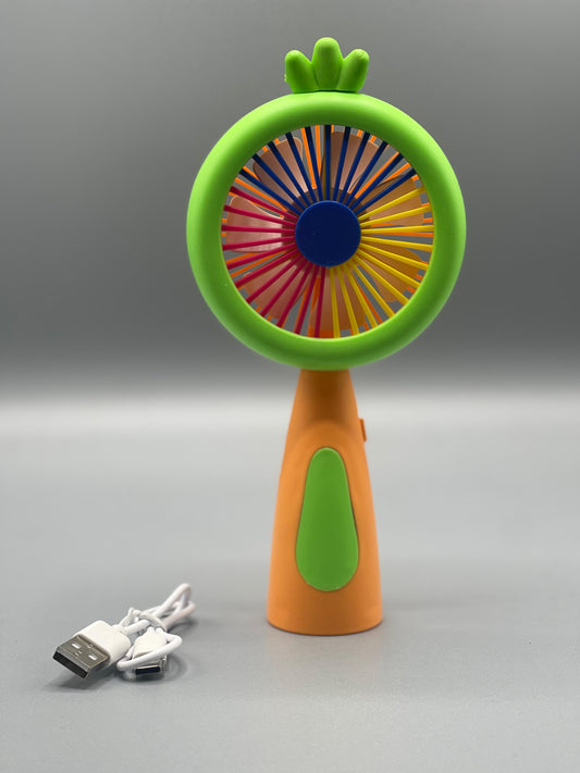 Portable Handheld Fan | Mini Handheld Fan easily Carrieable for Personal Usecases | USB Rechargeable Fan